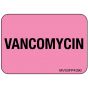 Label Paper Removable Vancomycin, 1" Core, 1 7/16" x 1", Fl. Pink, 666 per Roll
