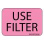 Label Paper Removable Use Filter, 1" Core, 1 7/16" x 1", Fl. Pink, 666 per Roll