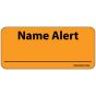 Label Paper Removable Name Alert, 1" Core, 2 1/4" x 1", Fl. Orange, 420 per Roll