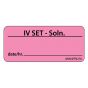 Label Paper Removable Discontinued IV Set, 1" Core, 2 1/4" x 1", Fl. Pink, 420 per Roll