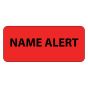 Label Paper Permanent Name Alert, 1" Core, 2 1/4" x 1", Fl. Red, 420 per Roll