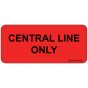 Label Paper Permanent Central Line Only 1" Core 2 1/4"x1 Fl. Red 420 per Roll