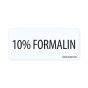 Lab Communication Label (Paper, Removable) 10% Formalin 1 Core 2-1/4"x1 White - 420 per Roll
