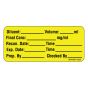 Label Paper Permanent Diluent: Volume: ml 1" Core 2 1/4"x1 Yellow 420 per Roll