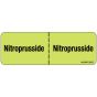 Label Paper Removable Nitroprusside:, 1" Core, 2 15/16" x 1", Fl. Chartreuse, 333 per Roll