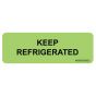LABEL PAPER REMOVABLE "KEEP REFRIGERATED" 1" CORE 2 15/16" X 1" FLOURESCENT GREEN 333 PER ROLL