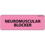 Label Paper Removable Neuromuscular, 1" Core, 2 15/16" x 1", Fl. Pink, 333 per Roll