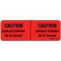 Label Paper Permanent Caution Epidural 1" Core 2 15/16"x1 Fl. Red 333 per Roll