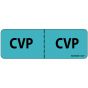 Label Paper Removable CVP: CVP, 1" Core, 2 15/16" x 1", Blue, 333 per Roll