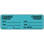 Label Paper Removable Change Friday, 1" Core, 2 15/16" x 1", Blue, 333 per Roll