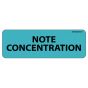 Label Paper Removable Note Concentration, 1" Core, 2 15/16" x 1", Blue, 333 per Roll