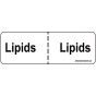 Label Paper Removable Lipids: Lipids, 1" Core, 2 15/16" x 1", White, 333 per Roll