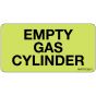 Label Paper Removable Empty Gas Cylinder, 1" Core, 2 15/16" x 1", 1/2", Fl. Chartreuse, 333 per Roll