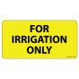 Label Paper Permanent for IRrigation Only 1" Core 2 15/16"x1 1/2" Yellow 333 per Roll