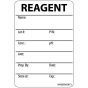 Label Paper Removable Reagent Name:, 1" Core, 2" 15/16" x 2, White, 333 per Roll