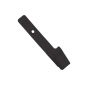 VISITOR PASS STRAP CLIP 3-1/8" LONG PLASTIC BLACK 100/PAC