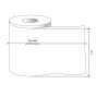 Direct Thermal Continuous Label, Paper, Permanent, 3" x 240', 1" Core, White, 1 roll