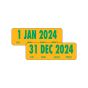 AFV Compatible Color Code Label Year "2024"