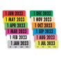 2023 Spee-D-Date™ Label January-December, Assorted, 200 per Roll, 365 Rolls per Set