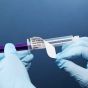 Renovo™ Direct Thermal Syringe Label, Paper, 3 1/2" x 1", 3" Plastic Core being removed from syringe