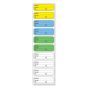 STERILE LABEL SYNTHETIC PERMANENT 1 1/2" X 1/2" MULTI-COLOR 10 PER SHEET, 100 SHEETS PER PACKAGE