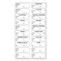 STERILE LABEL SYNTHETIC PERMANENT 2 1 1/2" X 1/2" WHITE 20 PER SHEET, 100 SHEETS PER PACKAGE