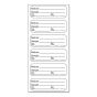 STERILE LABEL SYNTHETIC PERMANENT 1 1/2" X 1/2" WHITE 6 PER SHEET, 100 SHEETS PER PACKAGE