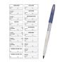 Sterile Label with Pen Synthetic Permanent 1-1/2" x 1/2" White, 20 per Sheet, 100 Sheets per Box