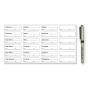 STERILE LABEL WITH PEN SYNTHETIC PERMANENT 4 1 9/10" X 0.6 CLEAR 24 PER SHEET, 100 SHEETS PER BO