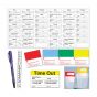 Sterile Label Kit Includes Dual-Tip Sterile Marker, Ruler, Time-Out Label, Medicine Cups, Cup Labels Permanent, White, 100 per Case