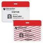 TEMPbadge® Large 1-Day Expiring Visitor Badge FRONT, Thermal Printable, Box of 1000
