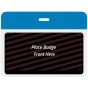 TEMPbadge® Large Expiring Visitor Badge Clip-on BACK, Process Blue, Box of 1000