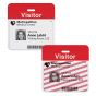 TEMPbadge® 1-Day Expiring Visitor Badge FRONT, Thermal Printable, Box of 1000