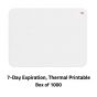 TEMPbadge® 7-Day Expiring Visitor Badge FRONT, Thermal Printable, Box of 1000