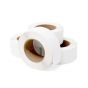 Direct Thermal Label, Paper, Permanent, 2" x 2 3/16", 3" Core, White, 4 rolls of 1000 labels