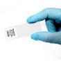 SafeGuard™ Direct Thermal Slide Labels, 4-across, 15/16" x 15/16", 3" Core facing forward with blue glove holding it