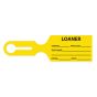 IDENT-ALERT™ MESSAGE TAG FOR TRAYS "LOANER" 8 1/2" X 2 1/2" YELLOW 1000 PER CASE