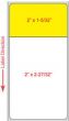 Label ScriptPro® Direct Thermal Paper, Permanent 3" Core 2" X 4" White with Yellow - 1250 per Roll, 6 Rolls per Case