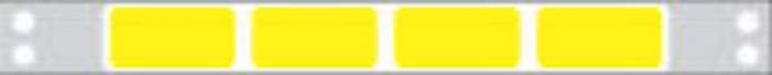 Label ESI Nova Dot Matrix Piggyback Paper Permanent 4  1 7/10"x15/16" Yellow 25000 per Case