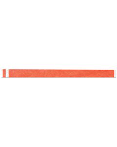 Short Stay® Write-On Tyvek® Wristband 3/4" x 10" Adult/Pediatric Day Glow Orange, 1000 per Box