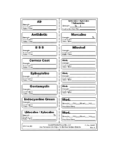 Sterile Label Kit Includes 16 Labels, Flags, and No-Roll Sterile Marker Permanent 1-7/8" x 9/16" White, 50 per Case