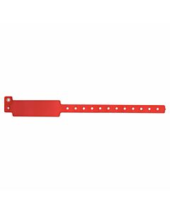 Speedi-Band® Write-On Wristband Vinyl Clasp Closure 1" x 10" Adult/Pediatric Red, 500 per Box
