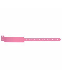 Sentry® SuperBand® Write-On Wristband Poly Clasp Closure 1" x 11-1/2" Adult Pink, 500 per Box