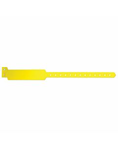 Sentry® SuperBand® Write-On Wristband Poly Clasp Closure 1" x 11-1/2" Adult Yellow, 500 per Box