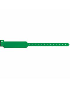 Sentry® SuperBand® Write-On Wristband Poly Clasp Closure 1" x 11-1/2" Adult Kelly Green, 500 per Box