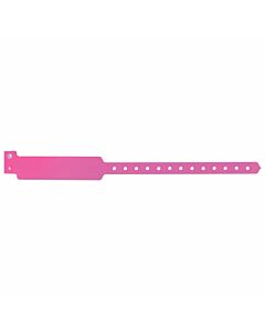 Sentry® SuperBand® Write-On Wristband Poly Clasp Closure 1" x 11-1/2" Adult Day Glow Pink, 500 per Box
