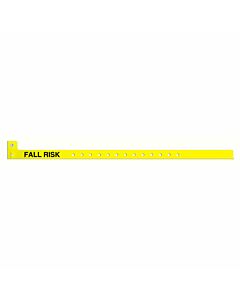 Sentry® Alert Bands® Wristband Poly "Fall Risk" Pre-Printed, State Standardization 1/2" x 10" Adult/Pediatric Yellow, 500 per Box