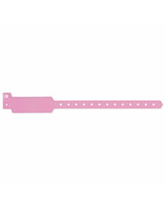 Sentry® SuperBand® Write-On Wristband Poly Clasp Closure 1" x 10" Pediatric Pink, 500 per Box