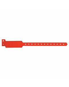 Sentry® SuperBand® Write-On Wristband Poly Clasp Closure 1" x 10" Pediatric Red, 500 per Box