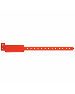 Sentry® SuperBand® Write-On Wristband Poly Clasp Closure 1" x 10" Pediatric Day Glow Orange, 500 per Box